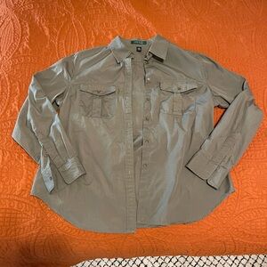 Ralph Lauren Khaki Cotton Shirt